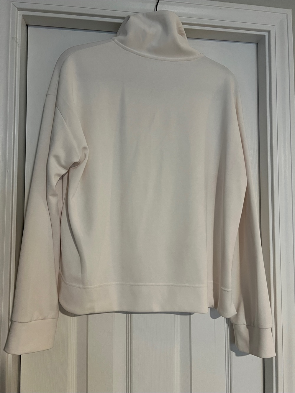 Athleta Cream Quarter-Zip Funnel Neck - Picture 3 of 5